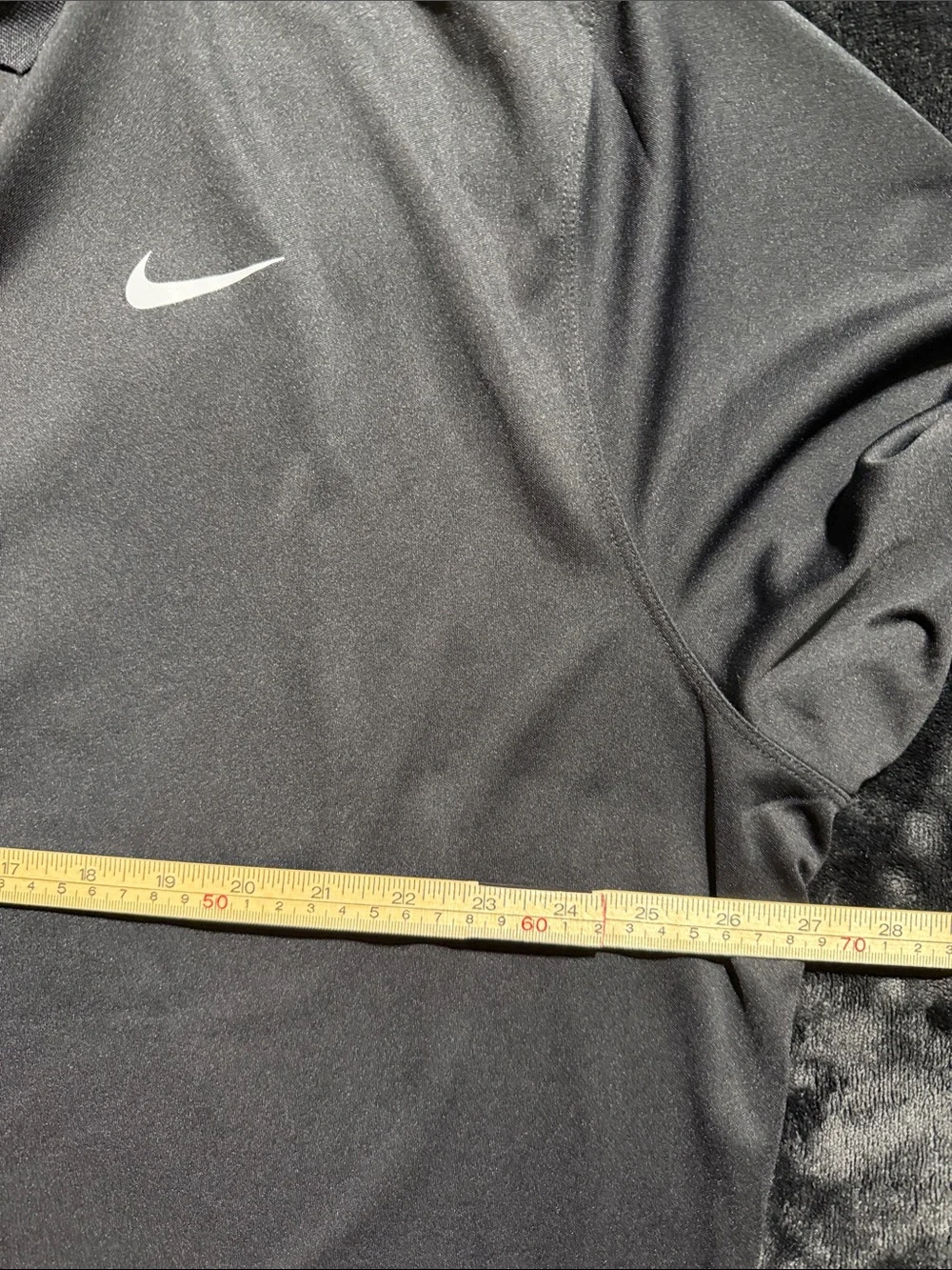 Nike Black Long-Sleeve Dri-FIT Polo